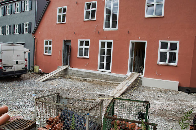 Baustelle Wohnhaus Neubau, Parkplatz, Schrannengasse 1, 91550 Dinkelsbühl, 26.09.2014