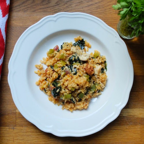 SUNDAY MORNING Paëlla sans fruits de mer… avec du chorizo et des