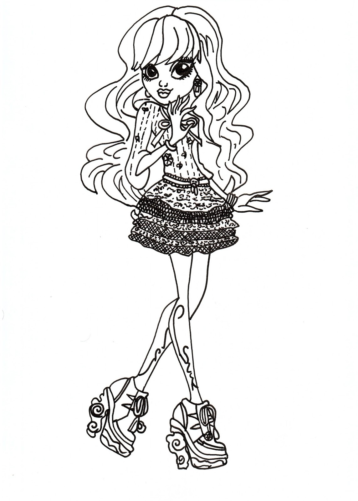 Free Printable Monster High Coloring Pages Free Twyla Coloring Sheet