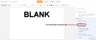 Create Blank Static Page In Blogger - Fauzi Blog
