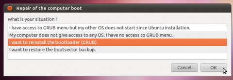 Install Boot-Repair in Ubuntu 11.04 (Reinstalling GRUB in Ubuntu Made