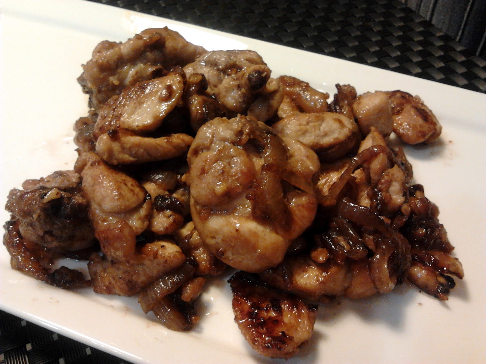 Stirfry Honey Chicken with Garlic and Onions Shan's Recipes