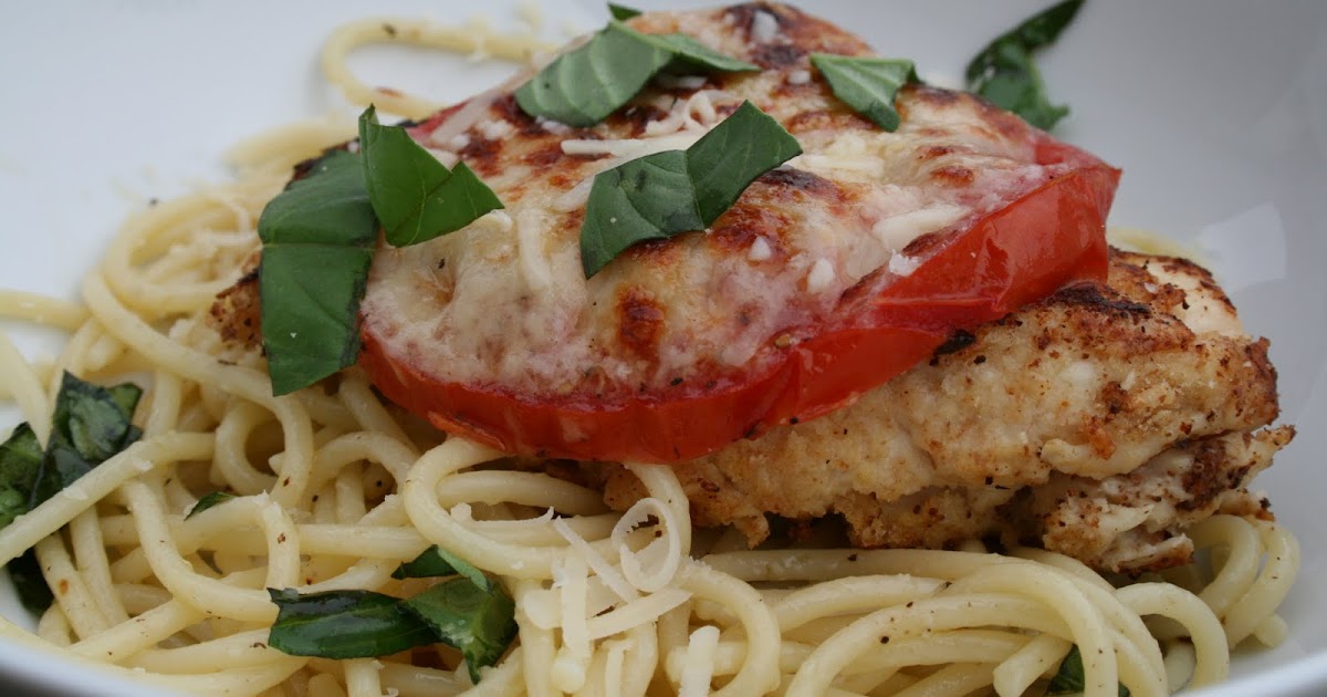 My Happy Meals Parmesan Crusted Chicken with Broiled Cheesy Tomatoes
