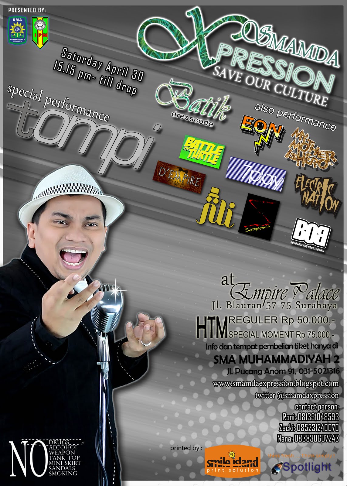 About SMAMDA Expression Awal Minggu ini, Pemesanan dan