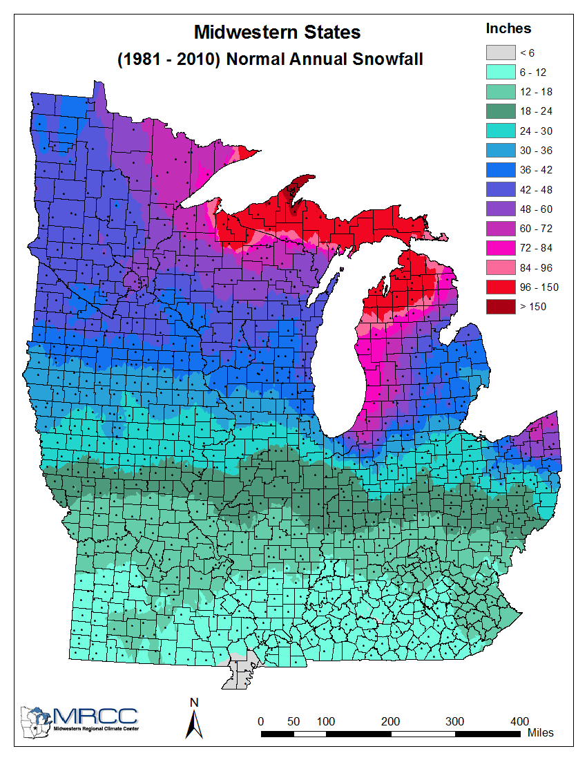 the graphic to the right snows average snowfall for the midwestern states with our area being on the lower end of the scale records barkley regional in the graphic to the right snows average snowfall for the midwestern states with our area being on the lower end of the scale records barkley regional in