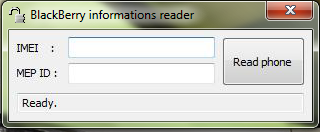 Blackberry MEP Reader