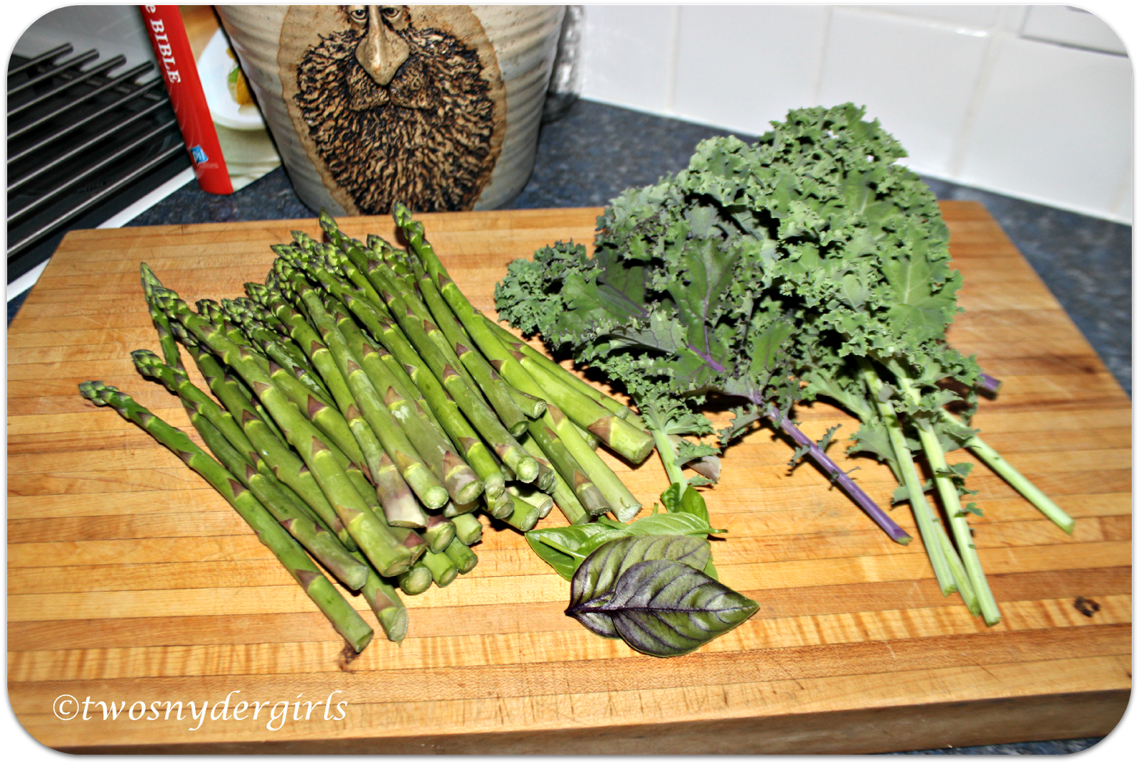 Grandparents & Grandchildren Gluten Free Kale and Asparagus Quiche