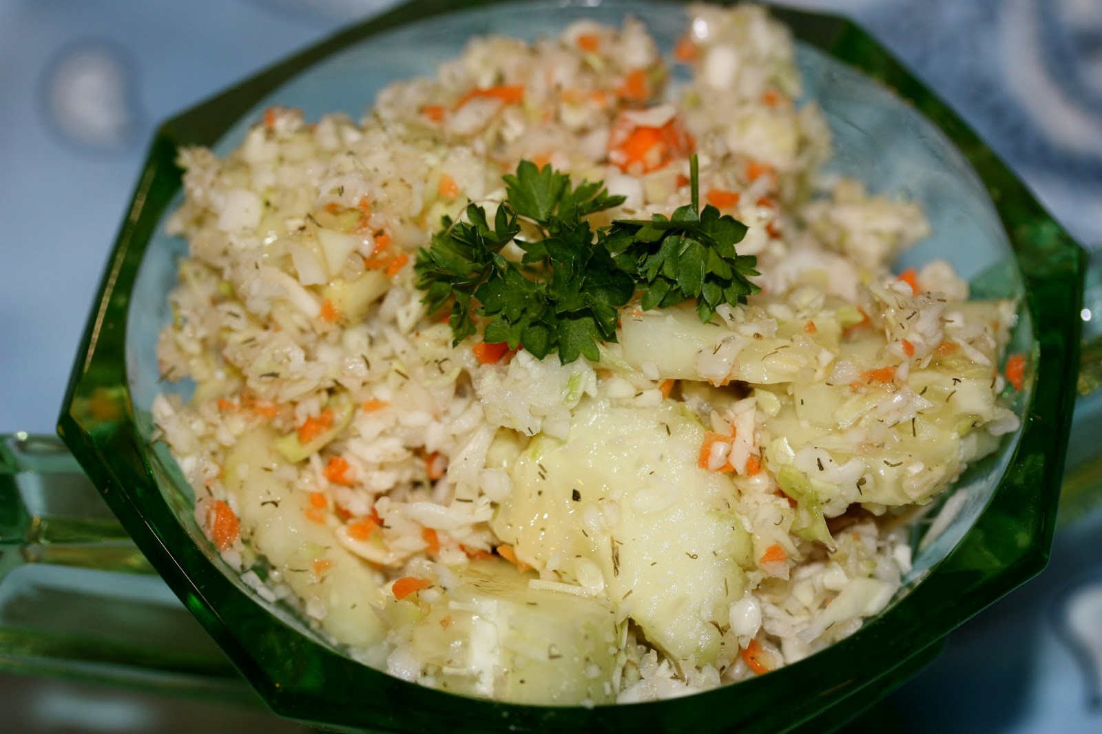Best of Long Island and Central Florida Vinegar Slaw with Cucumbers