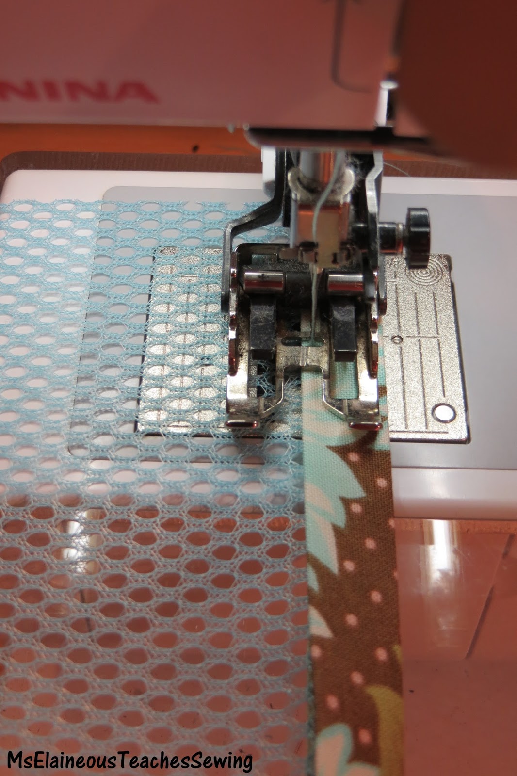 Ms. Elaineous Teaches Sewing Making Mesh Pockets