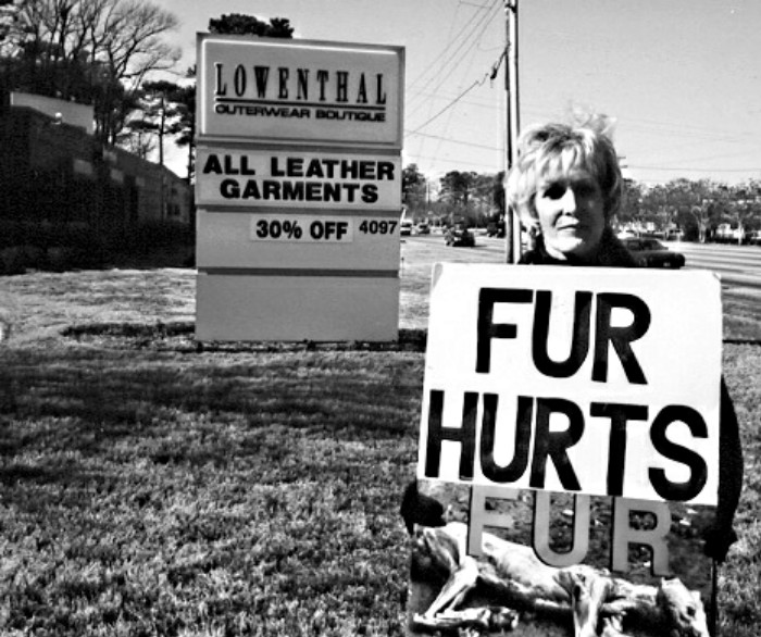Yes, protesting "fur."