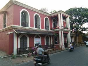 Portuguese style houses in Margao in Goa.