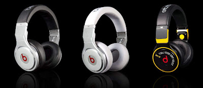 Yellow, Silver and White Beats Headphones by Dr. Dre wallpapers