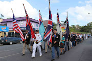 Whitsunday locals turned out en masse for the various events of Anzac Day, . (parade )