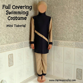 full covering swimming costume burkini muslim tutorial