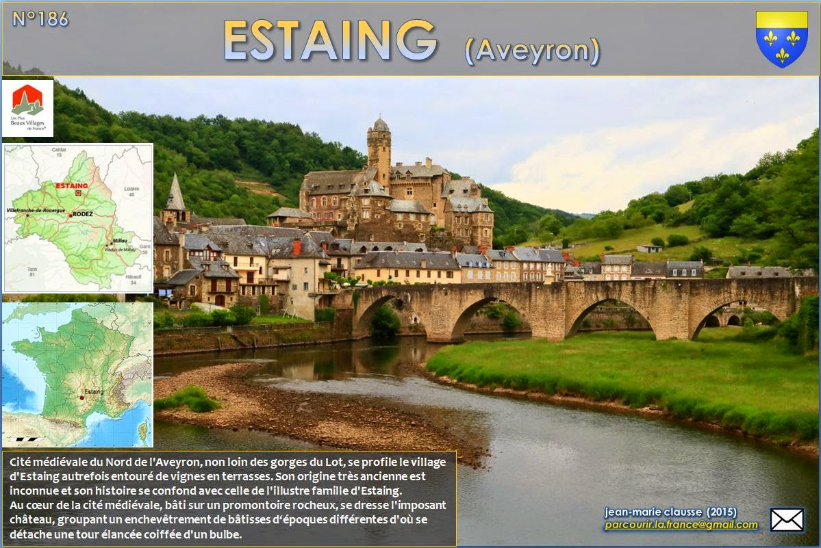 Parcourir la France 186 ESTAING. (Aveyron 12)