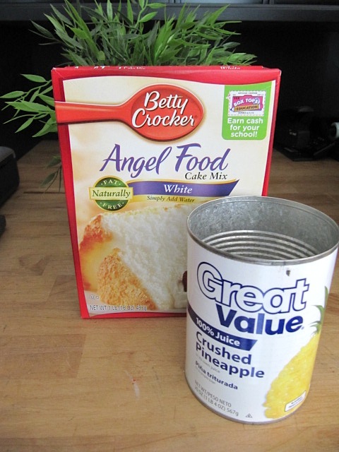 Sew Many Ways...: Pineapple Angel Food Cake Recipe...2 Ingredients
