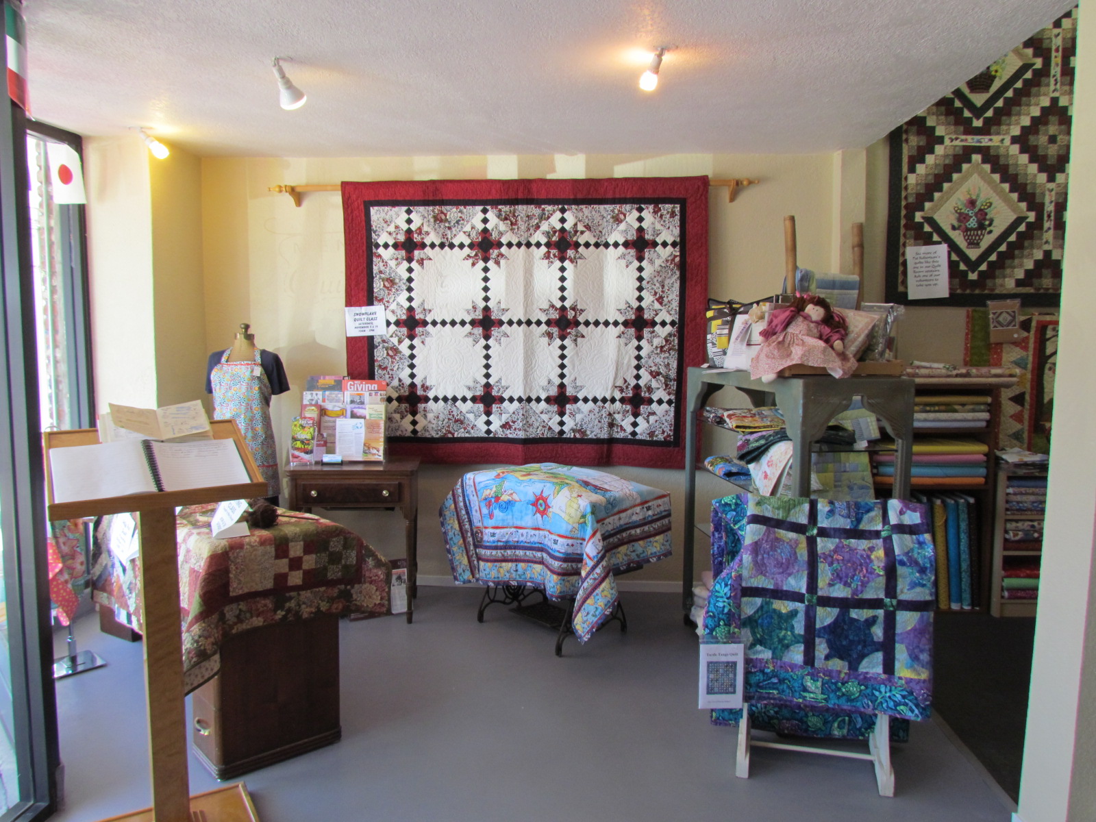 Inspired Quilter Mennonite Quilt Center, marking, and stars