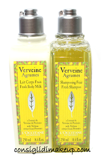 recensione Shampoo Fresco & Latte Corpo Linea Verbena Agrumi L'Occitane prodotti l'occitane edizione limitata