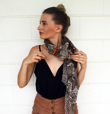 printed scarf scarf style