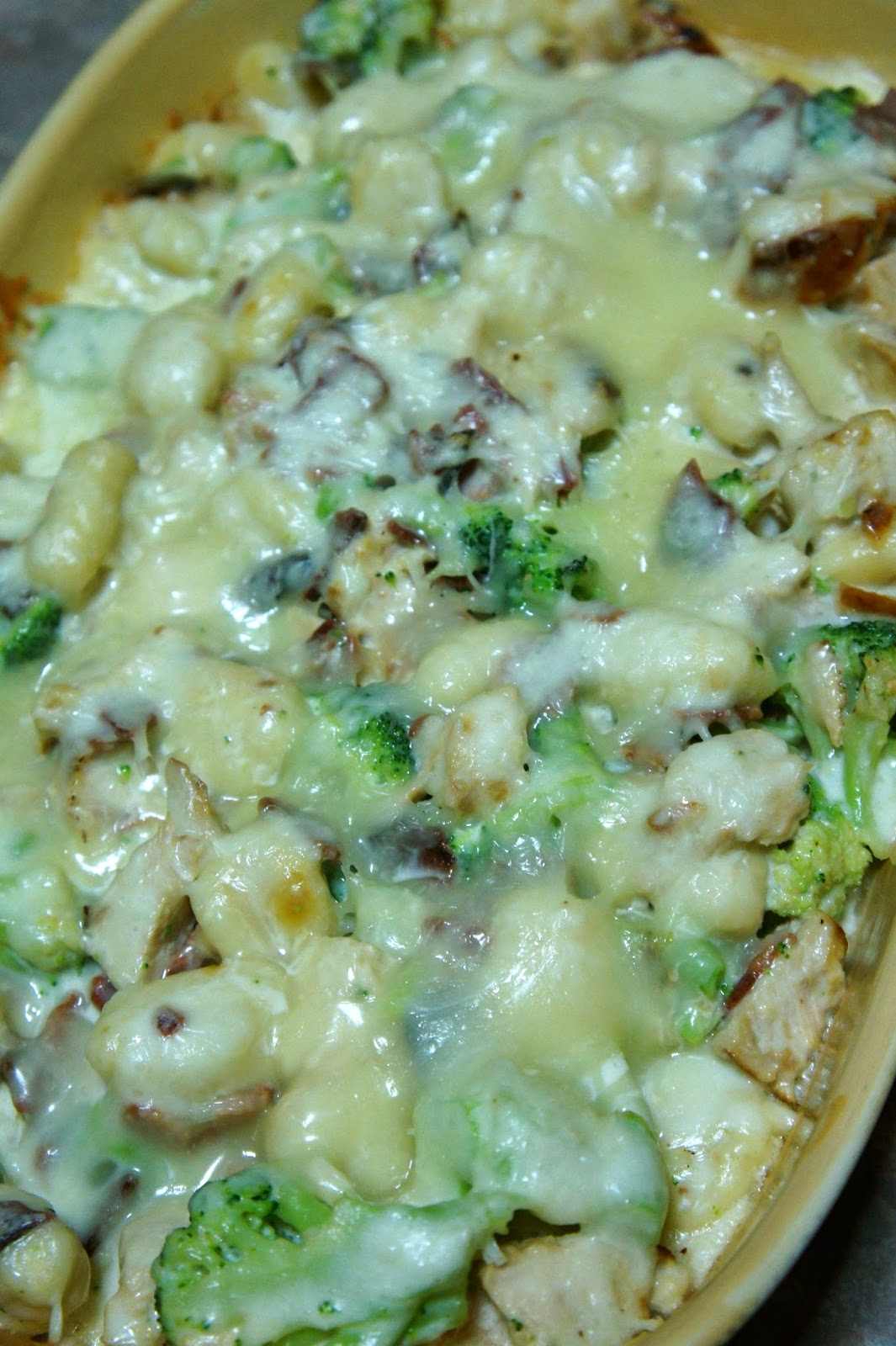Savory Sweet and Satisfying Loaded Chicken Alfredo Gnocchi Bake