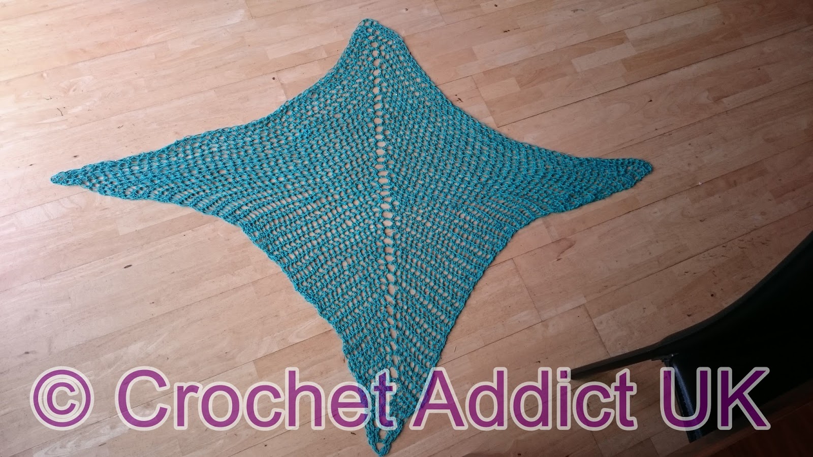 Summer Shimmer Sarong/Shawl Free Crochet Pattern Crochet Addict UK