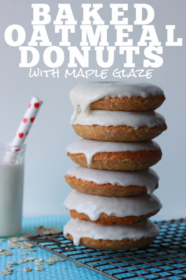 Stir & Scribble Baked Oatmeal Donuts with Maple Glaze