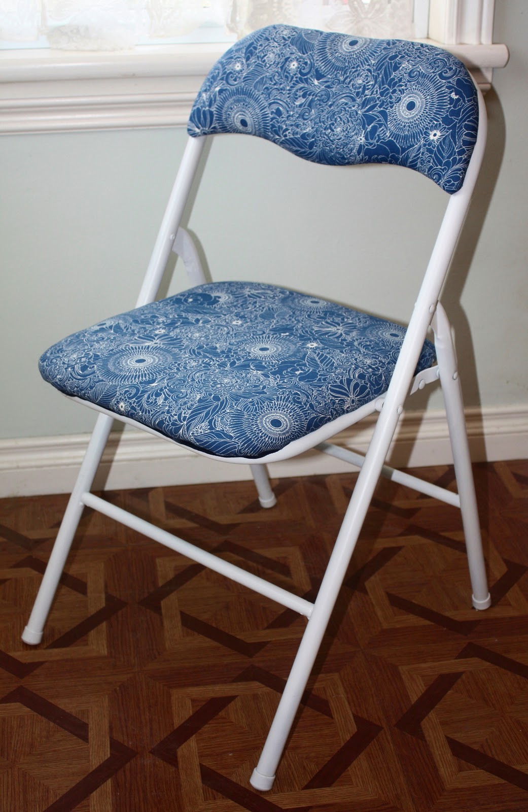 Thimbles, Bobbins, Paper and Ink Saving a folding chair from the