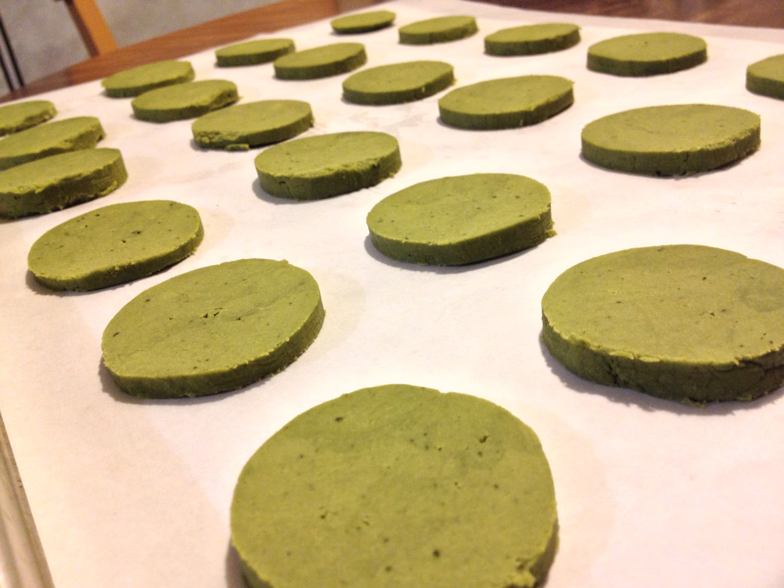 Food Locker Matcha green tea biscuits (and a latte)