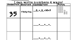 Courtney Mann, ETC: "I can write numbers 4 ways" Number Freebie and
