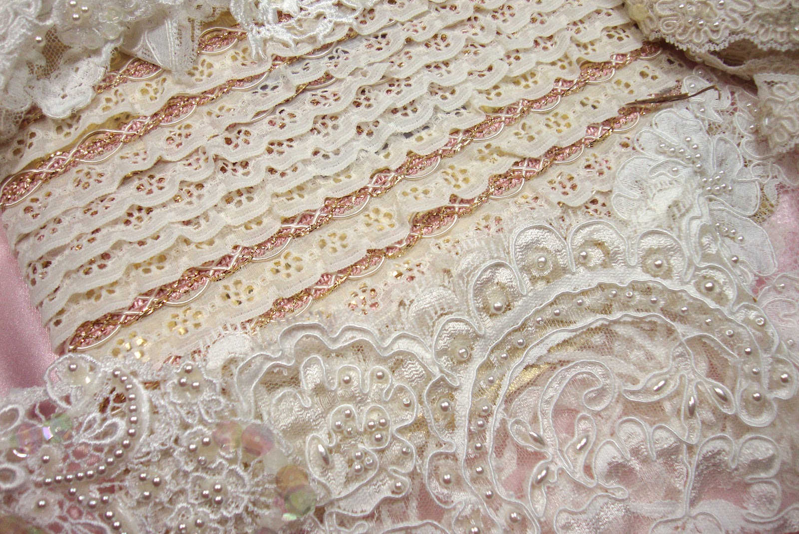 ShabbyChicJCouture Trims, Laces, Trims and more Laces......