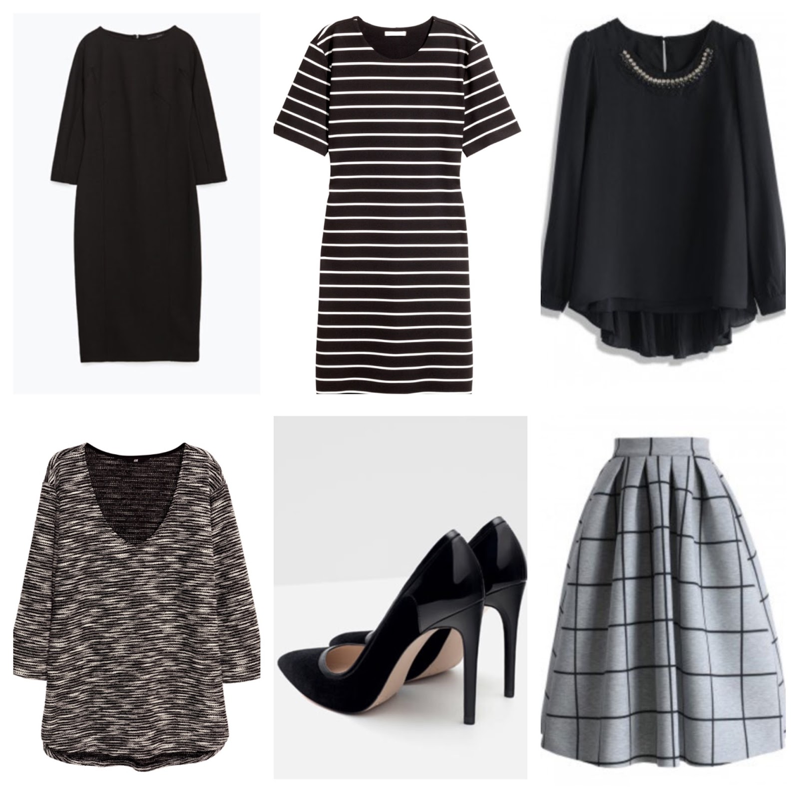 zara black chiffon dress