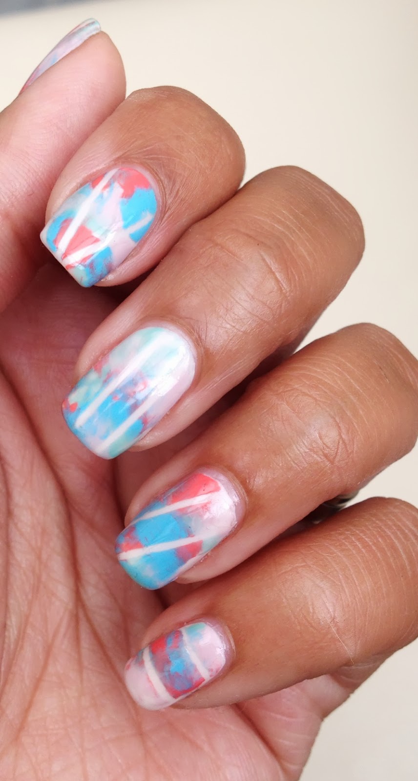 NailMadBamos Happy International Nail Art Day! Taped Mani