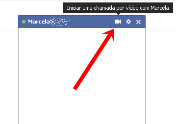 Chamada de vídeo bate-papo Facebook