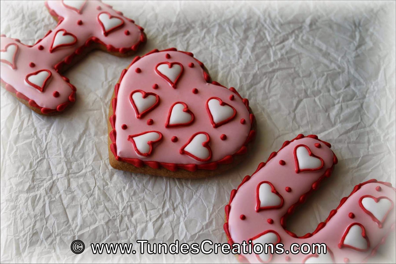 I heart U cookies