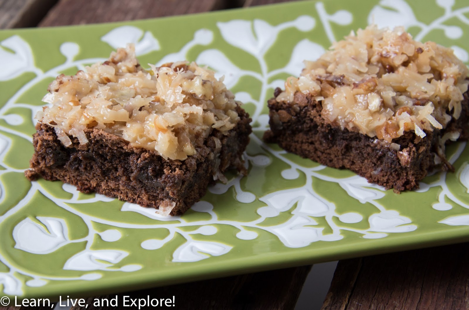 German Chocolate Brownies Learn, Live, and Explore!