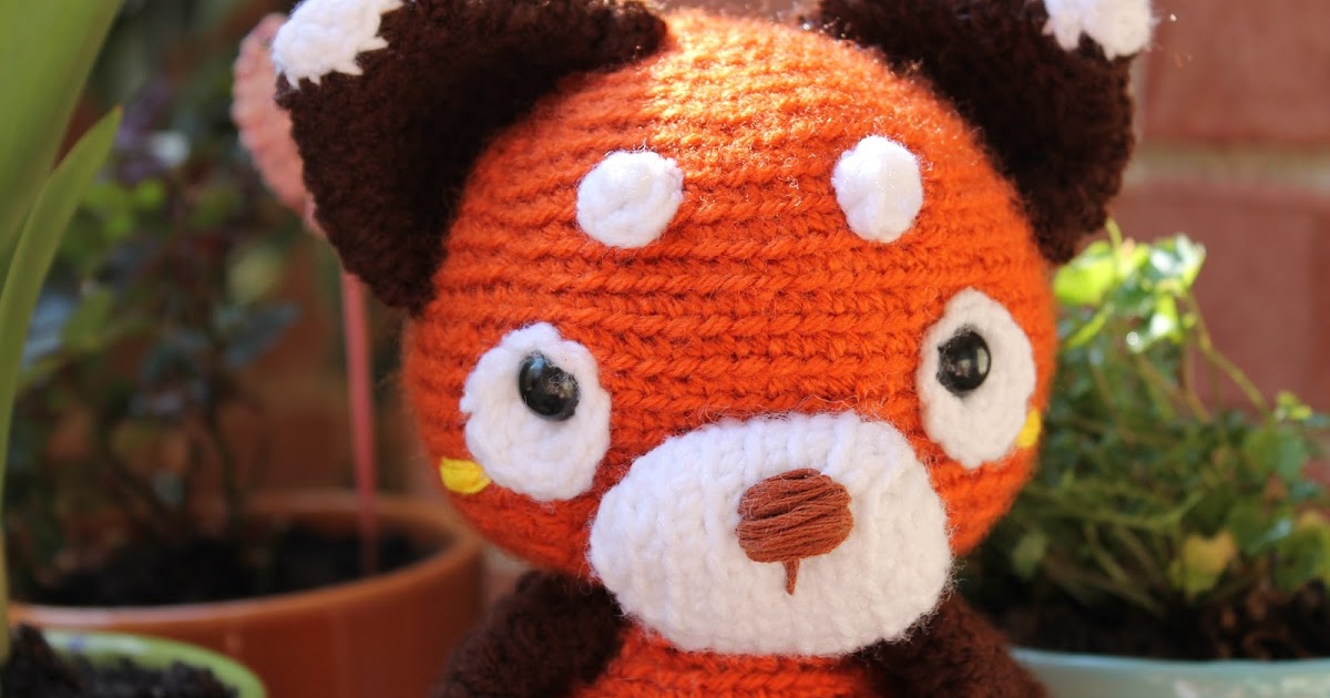 Amigurumi Food: Red Panda en proceso!