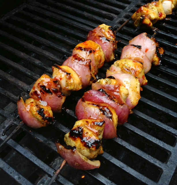 Tasty and (Mostly) Healthy Recipes Cilantro Sweet Chili Chicken Skewers