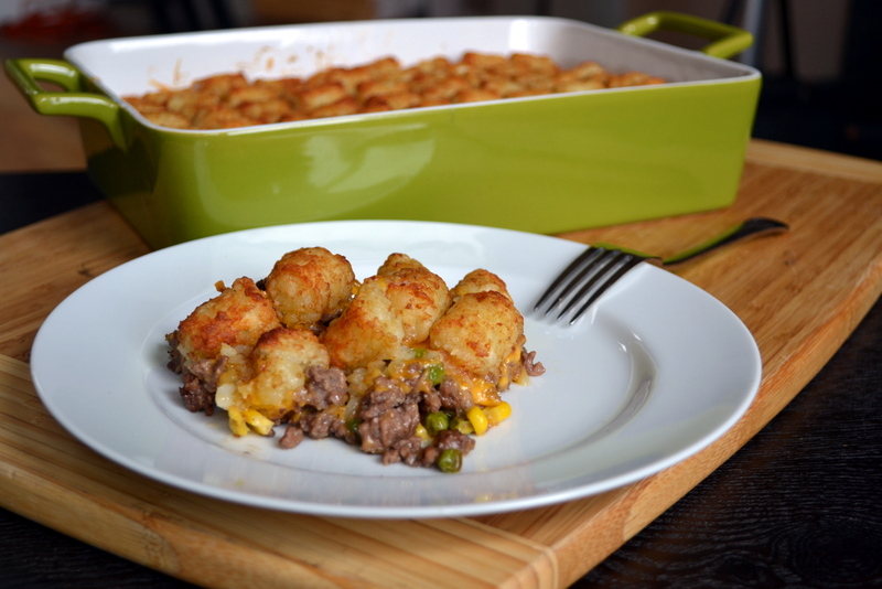 Hardly Housewives Tater Tot Casserole aka Minnesota Hot Dish