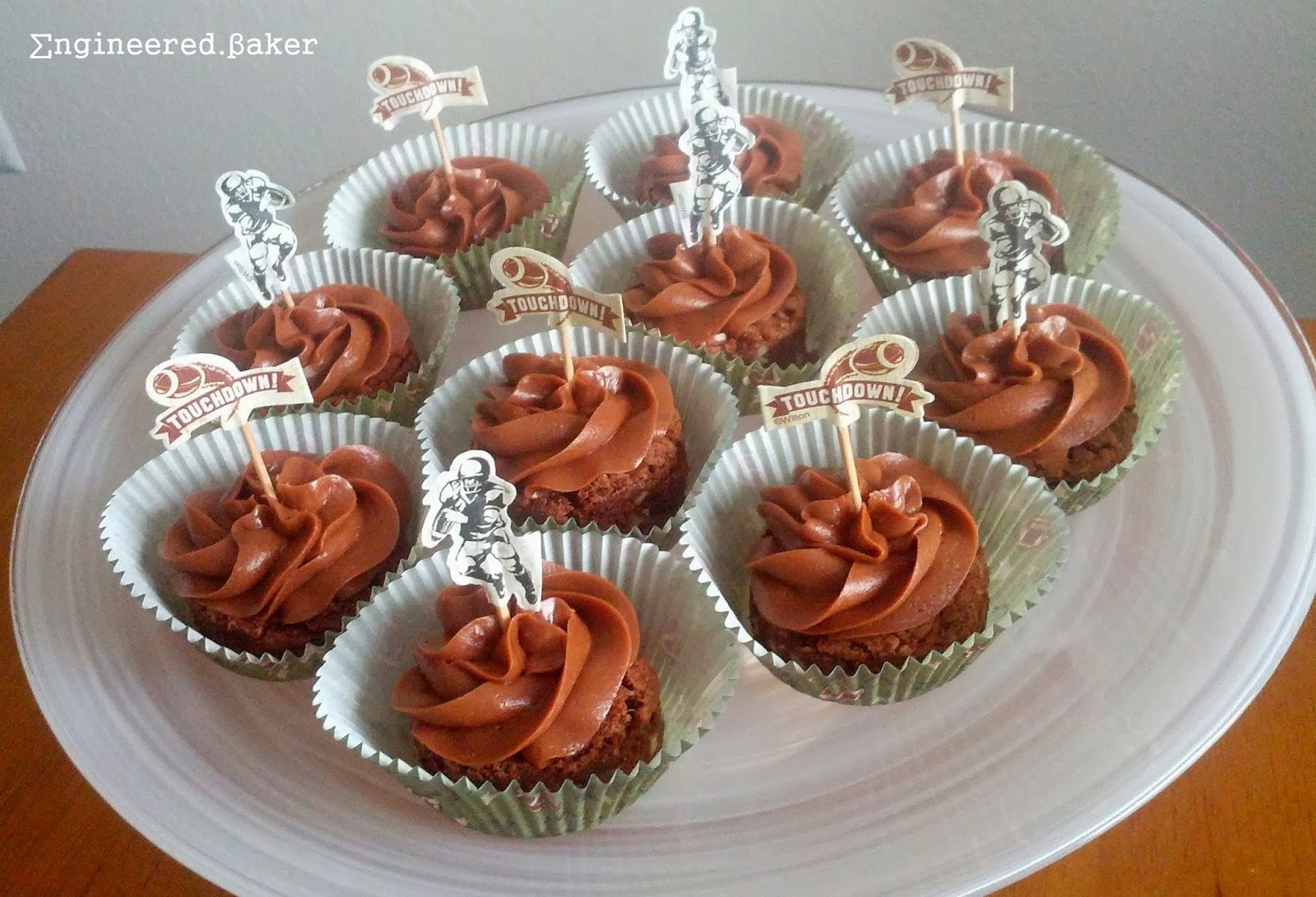 The Engineered Baker Decorating Idea Football Brownies