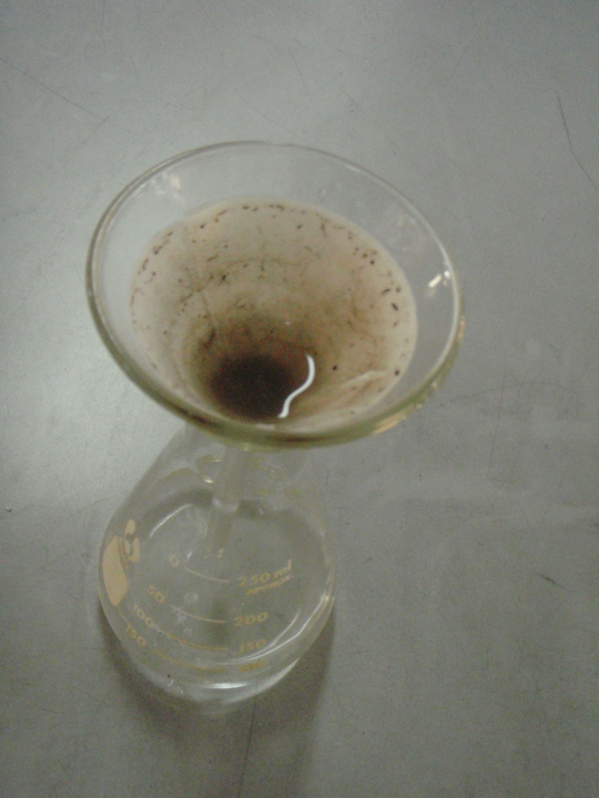 The Beauty of Science Experiment Separated Mixture