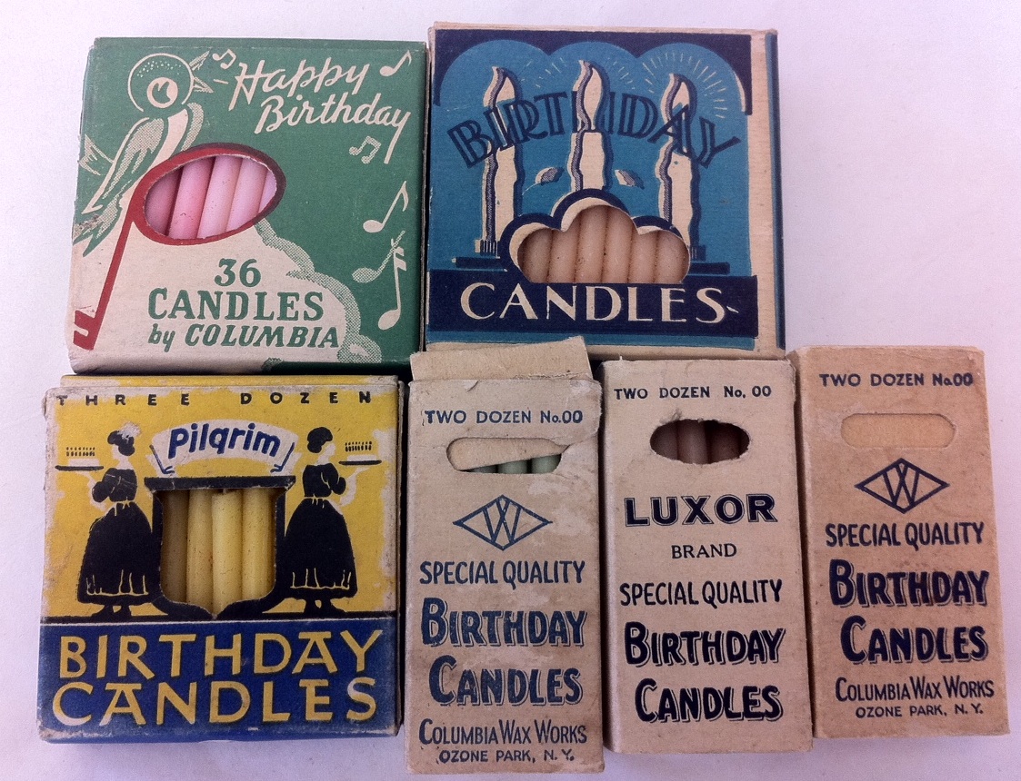 Lost & Found Marblehead, MA 6 Boxes Of Vintage Birthday Candles. 4