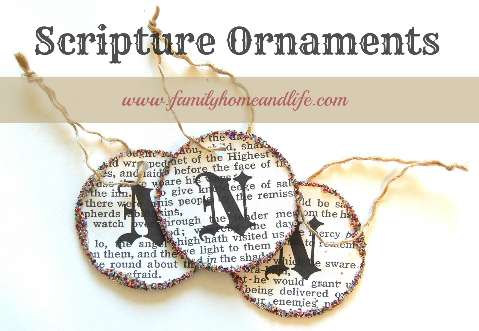 Hill House Homestead Scripture Ornaments