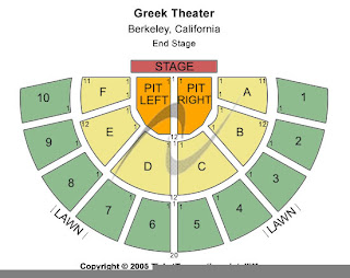 Berkeley Greek Theater Seating Chart General Admission