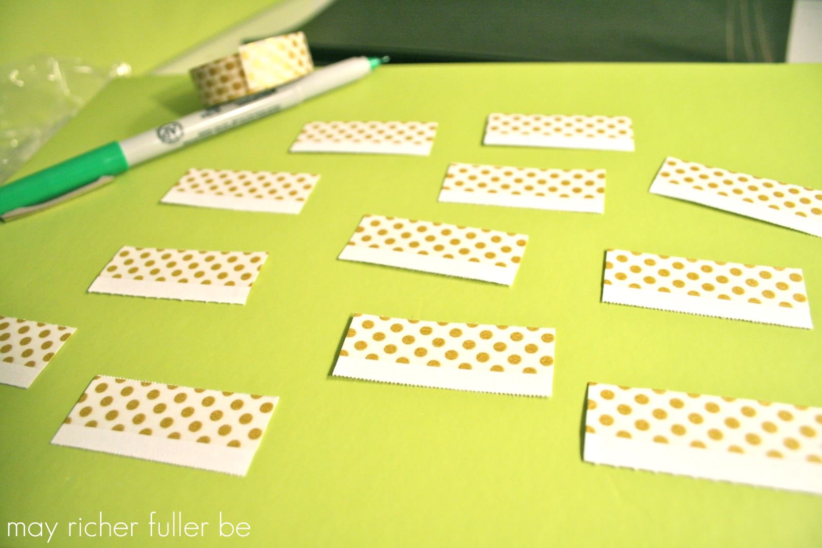 Operation Washi Tape Filing Labels