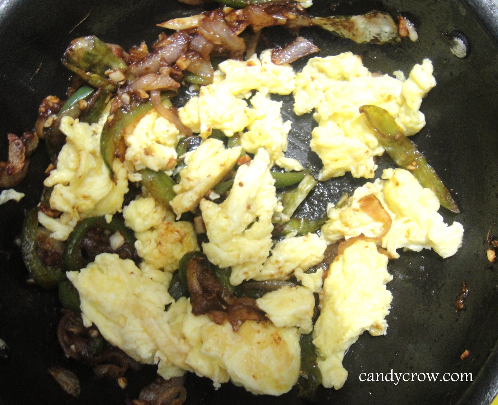Spicy Capsicum Egg Recipe Candy Crow