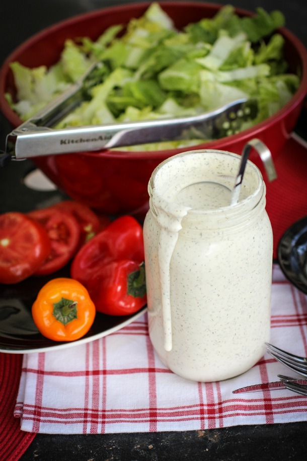 The Freckled Fox Em's Easy Garlic Dressing