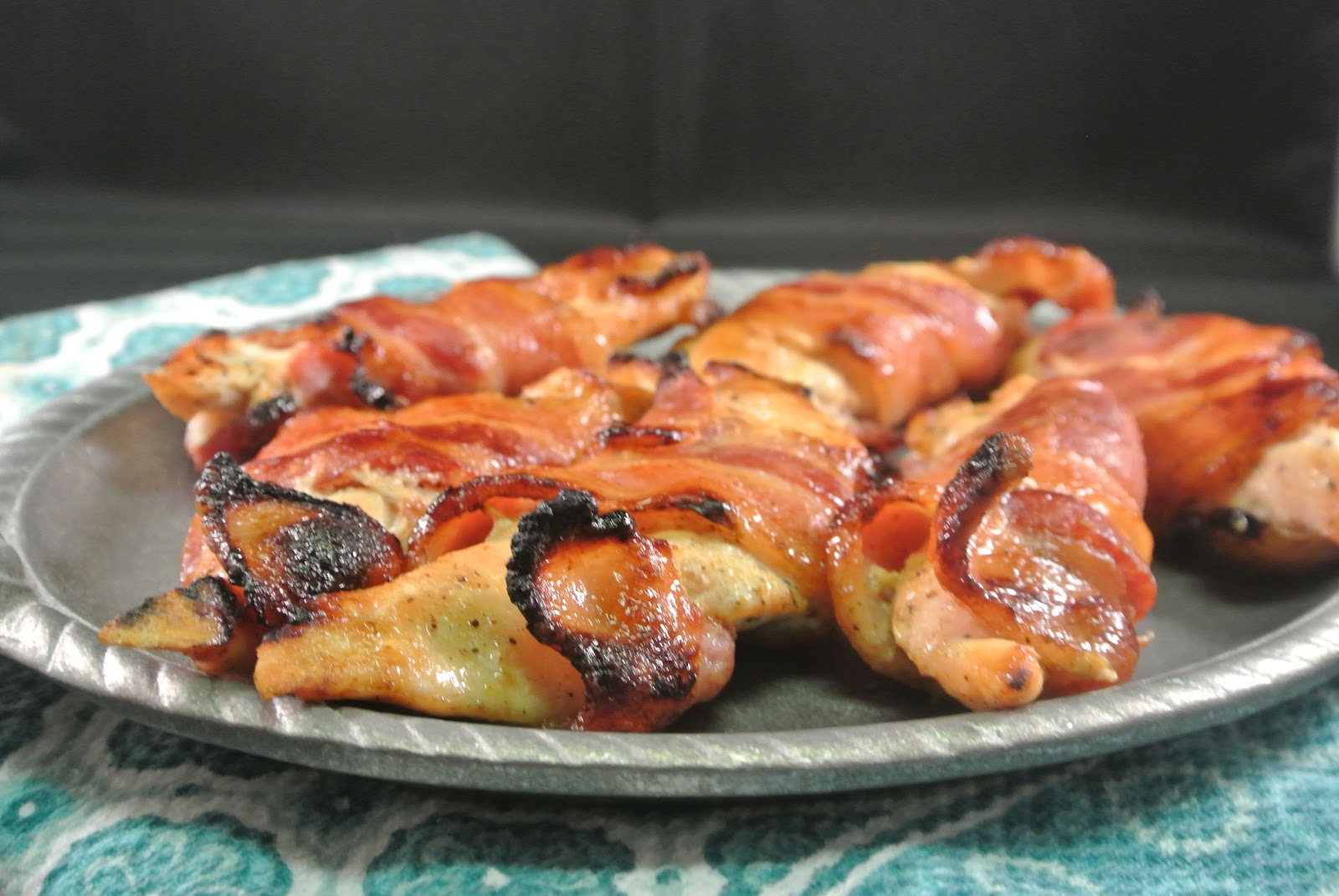 The Barbee Housewife Honey Dijon Bacon Wrapped Chicken Tenders