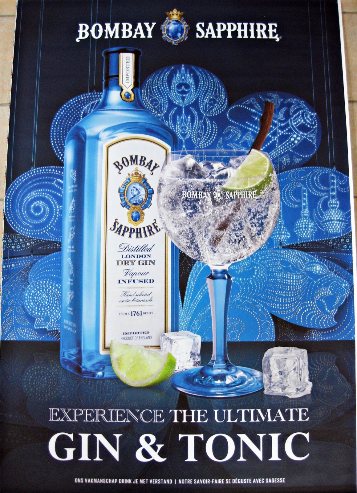 Postercollectboys Poster 45 Beverage Bombay Sapphire Gin & Tonic