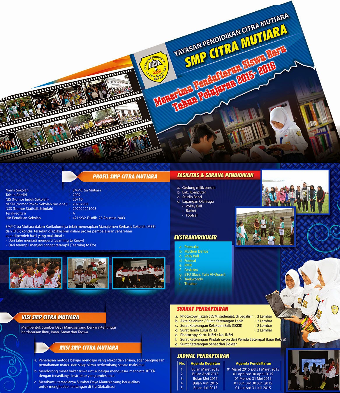 contoh Design Brosur Sekolah contoh desain grafis