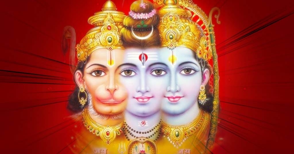 Festival Chaska: Lord Rama with Shiva and Hanuman HD Photo Image Download